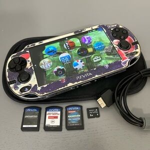 Handheld Console - Black and Purple